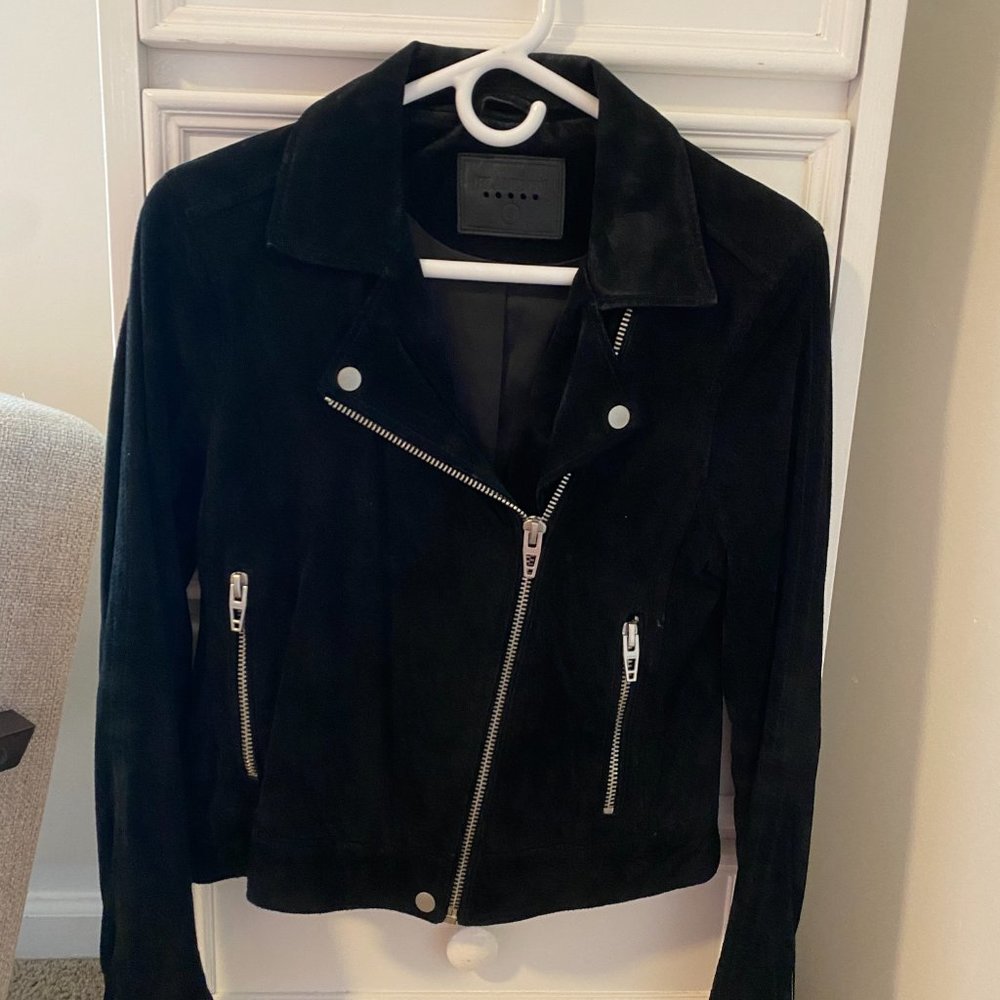 BlankNYC suede moto jacket